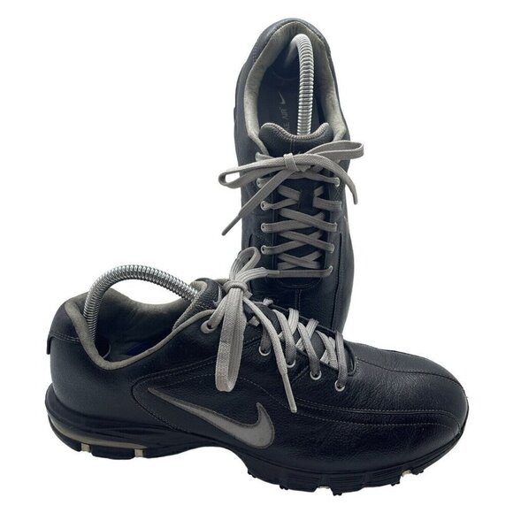 Nike Air Max Revive Men\'s Black Traction At Contact Golf Leather Shoes Cleats 8 main image 9